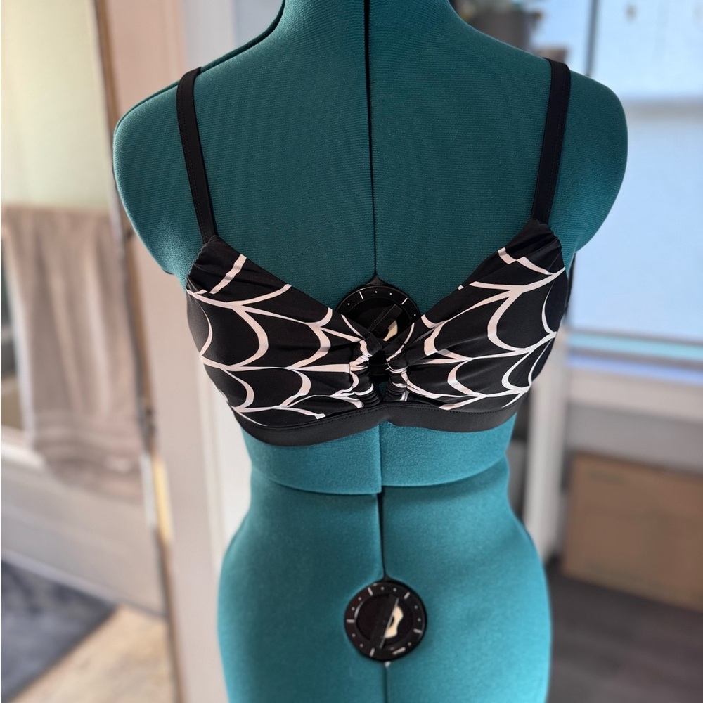 Unique Vintage Retro Spiderweb Swim Top